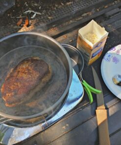 MalloMe Camping Cookware Mess Kit for Backpacking Gear – Camping Cooking Set - Camping Pots and Pans Set - Backpacking Stove/Portable Stove Compatible - Camp Kitchen Equipment Accessories Pot 1 Liter Pot 67 71KZRd hzuL