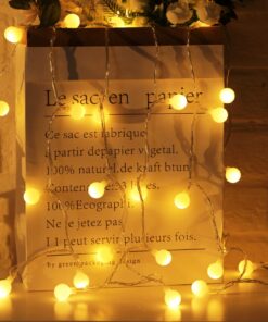 Alternative view of Minetom Globe String Lights, 33 Feet 100 Led Fairy Lights Plug in, 8 Modes with Remote Mini Globe Lights for Indoor Outdoor Bedroom Party Wedding Garden Christmas Tree Decor, Warm White 33Ft