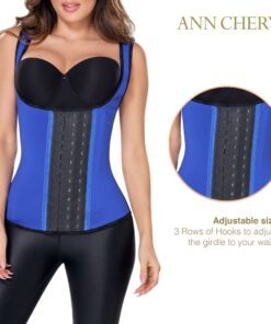 Ann Chery Corset Waist Trainer for Women’s Weight Loss - Colombian Waist Cincher - 3 Hook Latex Vest Body Shaper X-Small Blue 7 71KZbbzmXSL