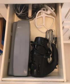 Hamilton Beach Electric Knife Set for Carving Meats, Poultry, Bread, Crafting Foam & More, Reciprocating Serrated Stainless Steel Blades, Ergonomic Design Storage Case + Fork Included, 5 Foot Cord Carve 'n Set Electric Knife 41 71KZcaQwlXL