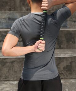 Idson Muscle Roller Stick for Athletes- Body Massage Sticks Tools Massager for Relief Muscle Soreness,Cramping and Tightness,Help Legs and Back Recovery,Black Green Black Green 28 71KZvdcCffL