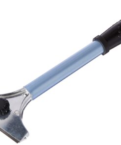 Winco 12 Grill Scraper with 4-Inch Blade and Rubber Handle, Medium, Stainless Steel 12"