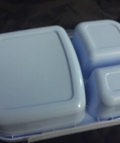 Leakproof, 3 Compartment, Bento Lunch Box, Airtight Food Storage Container (1 Pc) - Blue 63 71KaABjZB6L