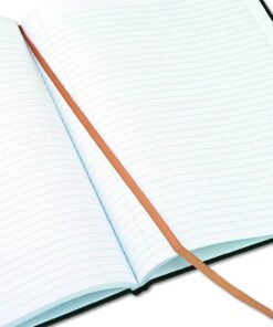 Blueline Executive Notebook with Ribbon Bookmark, 1-Subject, Medium/College Rule, Black Cover, (75) 10.75 x 8.5 Sheets 17 71Kb4n820ML