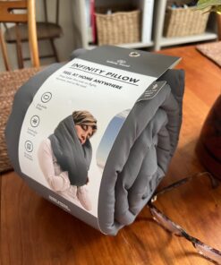 Huzi Infinity Pillow - Home Travel Soft Neck Scarf Support Sleep Grey 37 71KbWt9uWTL