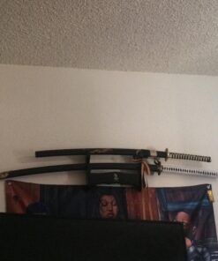 siwode Katana Handmade Full Tang Sharp, Alloy Golden Dragon Tsuba Japanese Samurai Sword High Carbon Steel 1060, 40-Inch Golden-No-BoHi 35 71KbjAFrL