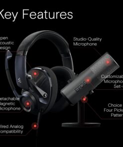 Alternative view of EPOS H6Pro & B20 Streaming Bundle | Open Acoustic Gaming Headset and Microphone Set | Wired Gaming Headphones & Gaming Mic Bundle for your Computer Streaming Setup | Microphone For PC & Gaming Headset