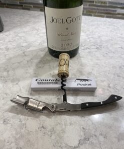 Pocket Prestige Waiters Corkscrew By Coutale Sommelier - Blackwood - French Patented Spring-Loaded Double Lever Wine Bottle Opener for Bartenders and Gifts - Sharp Micro-Serrated Knife 30 71Kc8B0E9nL
