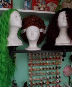 Teenitor Wig Mannequin Head Stand, 2 Pack Cosmetology Manikin Stand Mannequin Head Holder Clamp Black Wig Stand Holder 31 71KcUdC5p9L