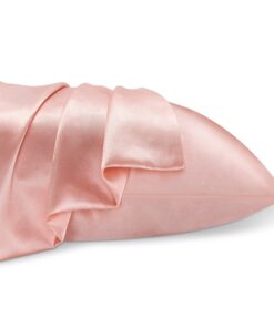 BEDELITE Satin Silk Pillowcase for Hair and Skin, Coral Pillow Cases Standard Size Set of 2 Pack, Super Soft Pillow Case with Envelope Closure (20x26 Inches) Standard (20" x 26") 24 71KczT5YHPL
