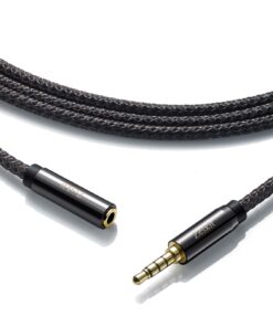 Zeskit Premium 3.5mm Jack Male to Female AUX Audio Extension Cable, TRRS 4 Poles for Headphones with Mic, Speakers - 6ft 6 Feet 27 71KdLV7IhyL 1