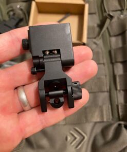 Feyachi Flip Up Rear Front and Iron Sights Best Backup fits Picatinny & Weaver Rails Black 47 71KdT3TWOcL