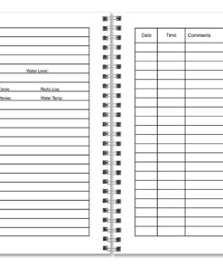 BookFactory Captain's Log Book/Boat Log Book/Ship's Log Book/Nautical Log Book - 100 Pages, Full Color Cover with Translux Protection, 11" x 8 1/2", Wire-O Binding (LOG-100-CPT-011) 8 71Kda5KHNjL