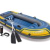 Intex Challenger 3 Inflatable Raft Boat Set with Pump and Oars | 68370EP 43 71Ke014yoEL