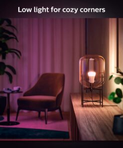 Philips Hue Smart 60W A19 LED Bulb - White and Color Ambiance Color-Changing Light - 3 Pack - 800LM - E26 - Indoor - Control with Hue App - Works with Alexa, Google Assistant and Apple Homekit White & Color Ambiance 3 Count (Pack of 1) Base Lumen (60W) 34 71Ke5KP6wrL