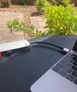 Kingston Nucleum USB C Hub, 7-In-1 Type-C-Adapter Hub Connect USB 3.0, 4K HDMI, SD and MicroSD-Card, USB Type-C Charging for MacBook, Chromebook, and Other USB Type-C devices Single Item 45 71Ke9imPdYL