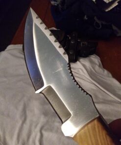 Ottoza Handmade D2 Steel Tracker Knife - Survival Knife - Camping Knife - Outdoor Knife - D2 Tools Steel Hunting Knife with Sheath Horizontal Carry Fixed Blade Knife No:116 Classic 47 71KeZsRDPbL