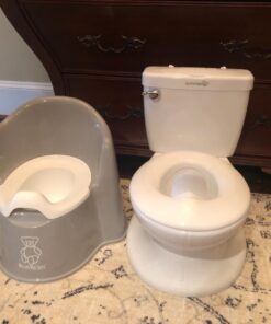 Summer Infant My Size Potty, White - Realistic Potty Training Toilet Looks and Feels Like an Adult Toilet - Easy to Empty and Clean 79 71Kep1 7MaL