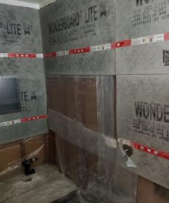 Tile Redi USA RN1620DU Niche Double Recessed Shower Shelf, Two Shelves, 20" H X 16" W, Black 2 Shelves 30 71KescEYZmL