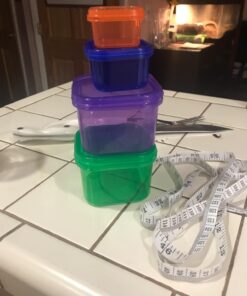 21 Day Portion Control Containers Kit - Nutrition Diet, Multi-Color Coded Weight Loss System. Complete Guide + PDF Planner + Recipe eBook and Tape Measure - BPA Free - 7 PC Labeled 7 Piece - Labeled 33 71KfAthGAL