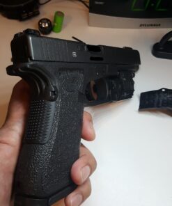 TALON Grips Adhesive Pistol Grip Compatible with Glock 17, 19X, 22, 24, 31, 34, 35, 37 - Made in The USA Previous Generation Rubber-Black 84 71KfS947ZiL