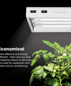 VIVOSUN T5 Grow Light Bulbs 54W 6500K HO Fluorescent Tubes Light Bulbs, Cool White T5 Bulb for 46 Inches T5 Light Fixtures, T5 Grow Lights for Indoor Plants, Pack of 5 54.0 Watts 21 71KfYacl0zL