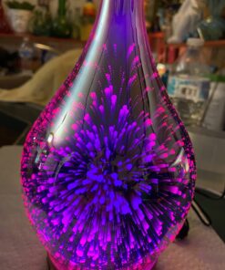 Porseme Oil Diffuser 3D Glass Aromatherapy Ultrasonic Humidifier, Air Refresh Auto Shut-Off, Timer Setting, BPA Free for Home Hotel Yoga Leisure SPA Gift 100ml Last 4H C1-100ml Afantty 31 71Kg2MTHgL