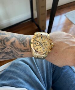 Invicta Men's Pro Diver Collection Chronograph Watch 48 mm Gold 36 71Kg8sz8TL