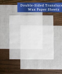 Wax Paper Candy Wrappers for Caramels (300 Pcs 5 x 5 inches) - Wax Paper Sheets for Candy - Twisting Wax Paper Caramel Wrappers - Pre Cut Parchment Paper Squares - Hamburger Patty Paper Squares 18 71Kh5MqCEUL
