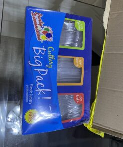 Party Dimensions Plastic 300 Count Cutlery Combo Box, Clear, Combo Box, Clear 300 Count 30 71KhTbvCHTL