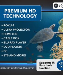 OREI HDMI Over Ethernet Extender Over CAT6/CAT7 Cable 1080p @ 60Hz With IR - Upto 196 FT - Supports & 3D, HD Audio Extender - 196Feet HDMI Extender 15 71Ki8VZHJyL