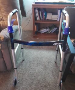 Drive Medical 10226-1 Trigger Release Folding Walker, Brushed Steel 30 71KjA8nqOL