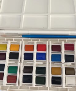 Winsor & Newton Cotman Watercolor Paint Set, Travel Set, 24 Whole Pans 24 Whole Pan Travel Set 57 71Kk0WsgLSL