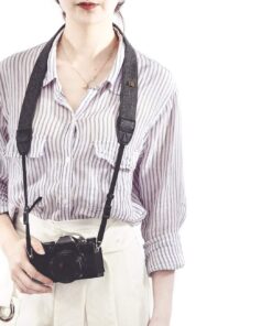 TARION Camera Shoulder Neck Strap Vintage Belt for All DSLR Camera Nikon Canon Sony Pentax Classic White and Black Weave (Upgraded Version) Gray (Upgraded Version) Gray (Upgraded Version) 33 71Klki5vkL