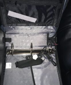 Case-it The Mighty Zip Tab Zipper Binder - 3 Inch O-Rings - 5 Color Tab Expanding File Folder - Multiple Pockets - 600 Sheet Capacity - Comes with Shoulder Strap - Black D-146 Single 40 71KlqSgdvNL