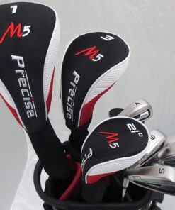 Alternative view of New Mens Left Handed Complete Golf Set Custom Made Clubs for Tall Men 6'0" to 6' 6" Tall Driver, Fairway Wood, Hybrids, Irons, Putter, Stand Bag