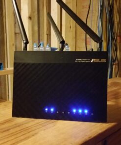 ASUS Dual-band 3x3 AC1750 Wifi 4-port Gigabit Router with speeds up to 1750Mbps & AiRadar to strengthens Wireless Connections via High-powered Amplification Beam-forming - 2x USB 2.0 Ports (RT-AC66U) New RT-AC66U (AC1750) 36 71Kn0ck4WgL