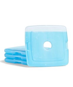 Cool Coolers by Fit + Fresh, 4 Pack Slim Ice Packs, Space Saving Reusable Ice Packs for Lunch Boxes or Coolers, Single Pack Pack of 4 27 71KoDXnOYqL