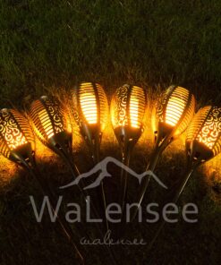 Walensee Solar Lights Outdoor Upgraded 43"(4 PACK) 96 LED Waterproof Flickering Flames Torch Lights Outdoor Solar Spotlights Landscape Decoration Lighting Dusk to Dawn Auto On/Off Security Torch Light 23 71KoVQHvsL