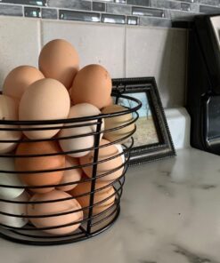 Little Giant® Small Egg Basket | Basket for Carrying and Collecting Chicken Eggs | Wire Egg Basket | Egg Collecting Basket 24 71KoXBht7sL