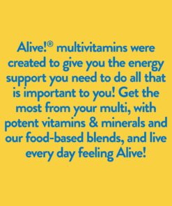 Nature's Way Alive! Men's Daily Ultra Potency Complete Multivitamin, High Potency B-Vitamins, Supports Energy Metabolism*, 60 Tablets 26 71KoeDgidL