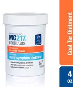 MG217 Multi Symptom Relief 2% Coal Tar Medicated Psoriasis Ointment oz Jar, 4 Oz 4 Ounce (Pack of 1) 27 71KoyMkQKKL