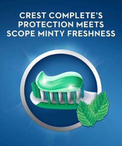 Crest + Scope Complete Whitening Toothpaste, Minty Fresh, 5.4 Oz (Pack of 3) Pack of 3 22 71Kp1ZVMDUL