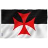ANLEY Fly Breeze 3x5 Foot Knights Templar Battle Flag - Vivid Color and Fade Proof - Canvas Header and Double Stitched - Roman Catholic Church Flags Polyester with Brass Grommets 3 X 5 Ft 8 71KpLUjal2L