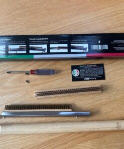 Senwosa 26” Pizza Oven Brush with Stone Scraper - Stainless Steel Bristles, Long Handle, Heat-Resistant - Compatible with Ooni Ovens - Includes Spare Head 56 71KpPNeoHZL