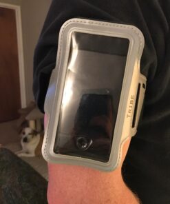 TRIBE Water Resistant Cell Phone Armband Case Running Holder for iPhone Pro Max Plus Mini SE (13/12/11/X/XS/XR/8/7/6/5) Galaxy S Ultra Plus Edge Note (21/20/10/9/8/7/6/5) Adjustable Strap & Key Pocket Grey S: iPhone Mini/8/7/6/5/4/3/SE/Galaxy Mini 41 71Kq6RhvfSL