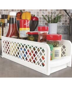 Fox Valley Traders 2 tier Sliding Shelves, One Size Fits All, White 10 71KqtOSN1bL