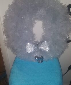 Sparkling Tulle Ribbon Roll Glitter Tulle Spool, 6 Inches by 25 Yards for Christmas Wedding Gift Wrapping Tutu Skirt, Party Decoration Silver 22 71KrIFJS RL