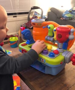 Woby Multifunctional Musical Learning Tool Workbench Toy Set for Kids with Shape Sorter Tools 21 71Krlp 0vNL