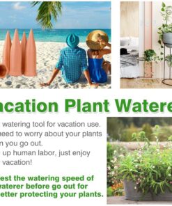 REMIAWY Plant Watering Devices 6 Pack Terracotta Vacation Plant Waterer Wine Bottle Watering Stakes Slow Release Plant Watering Spikes Perfect Self Watering Devices for Indoor Outdoor Plants 27 71KsmesHIDL